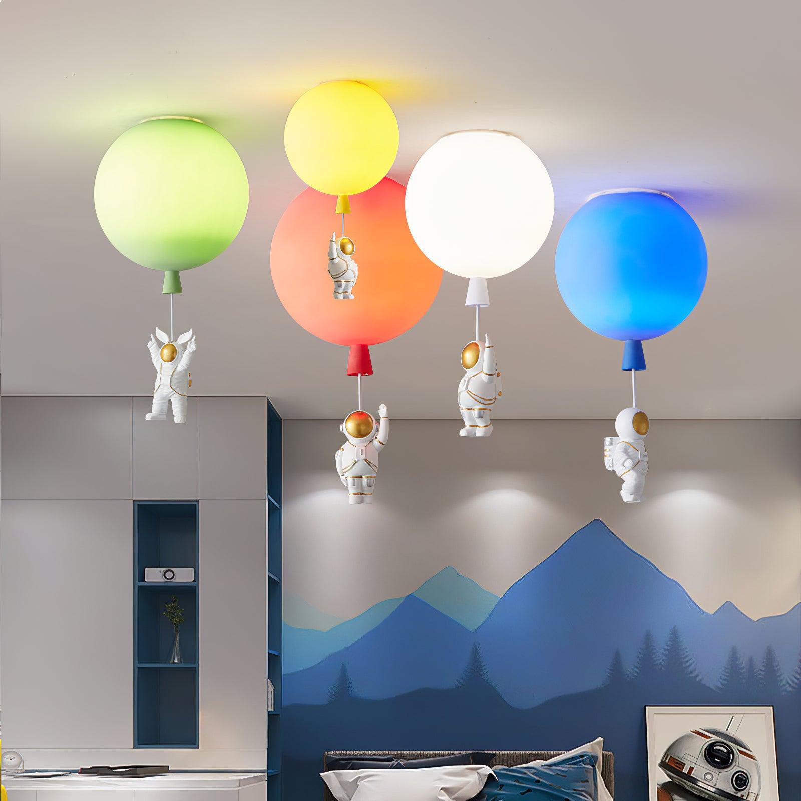 Solara Lampe Plafonnier Acrylique Ballon Astronaute