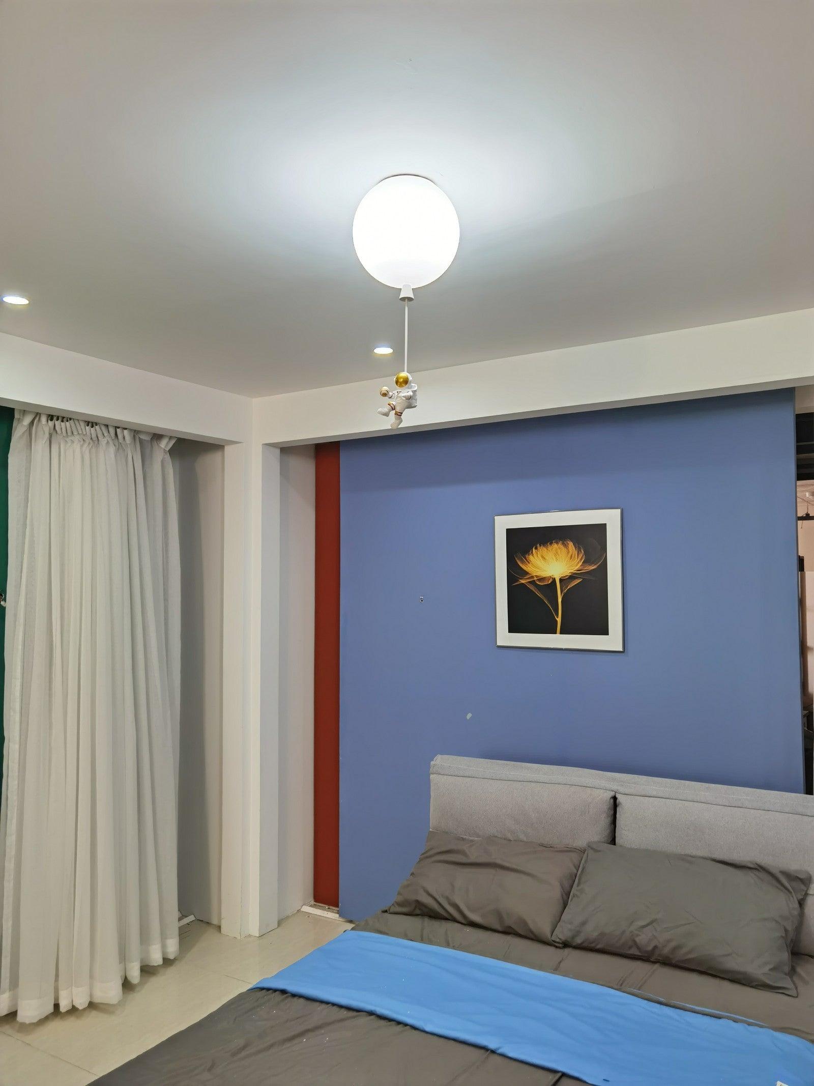 Solara Lampe Plafonnier Acrylique Ballon Astronaute