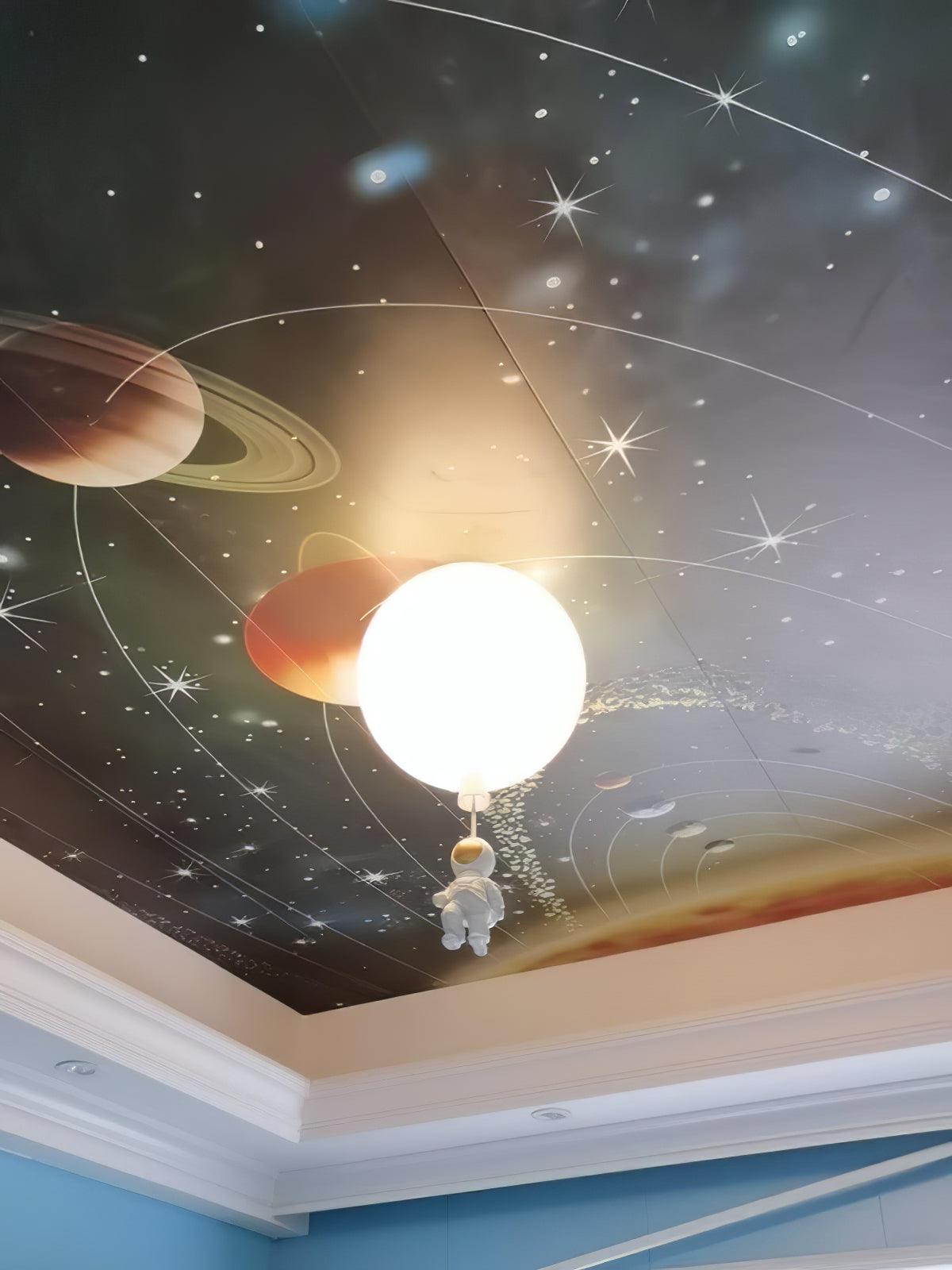 Solara Lampe Plafonnier Acrylique Ballon Astronaute