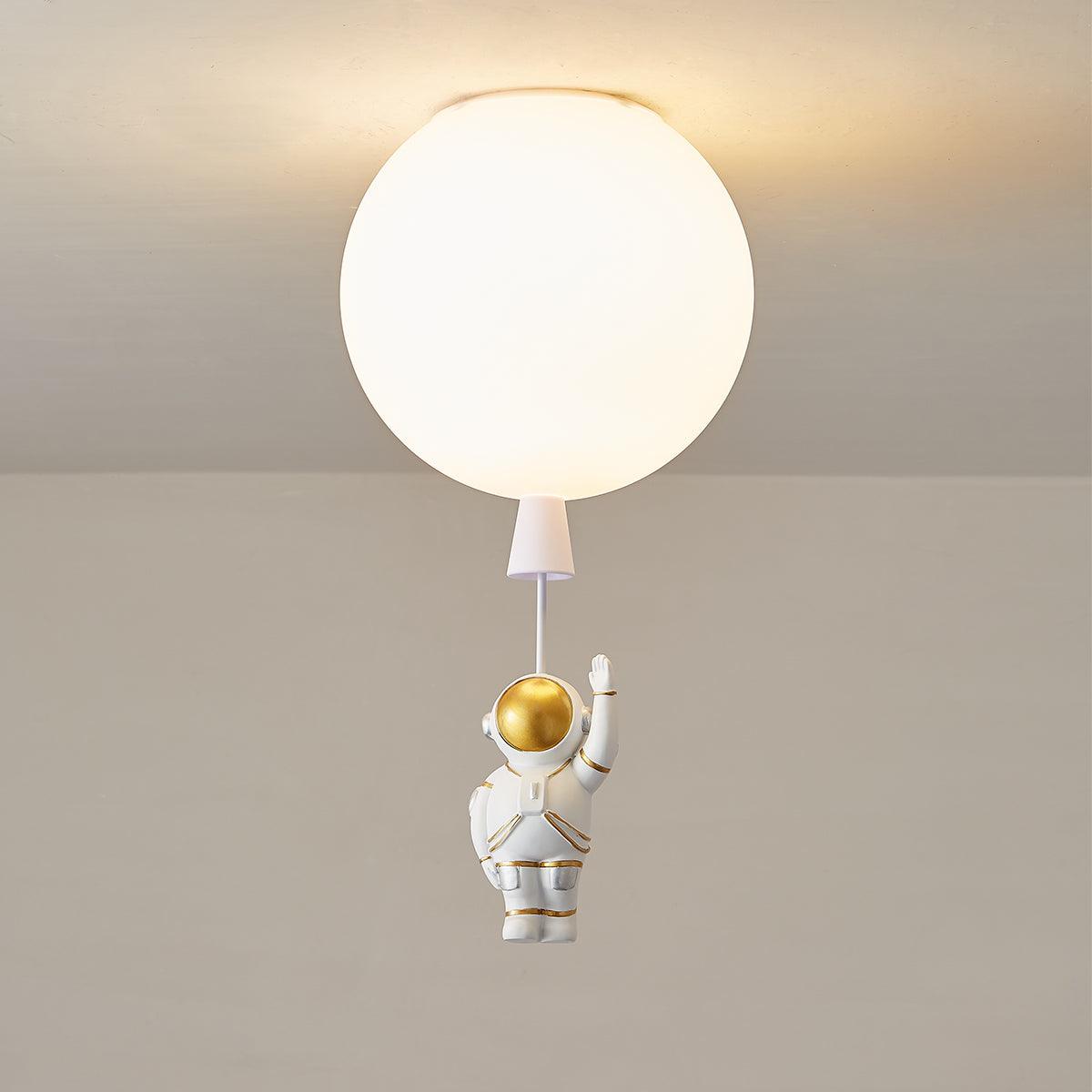 Solara Lampe Plafonnier Acrylique Ballon Astronaute