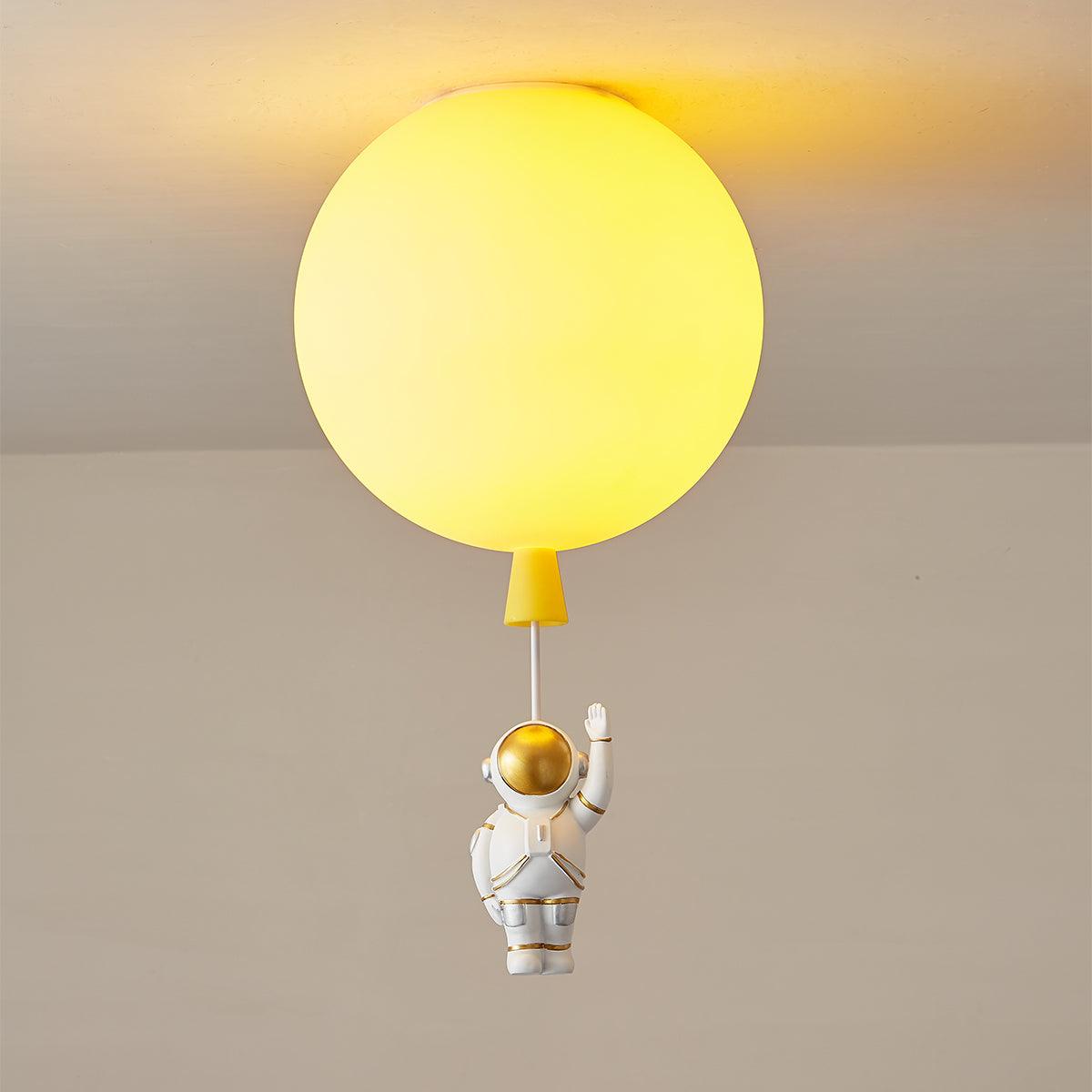 Solara Lampe Plafonnier Acrylique Ballon Astronaute