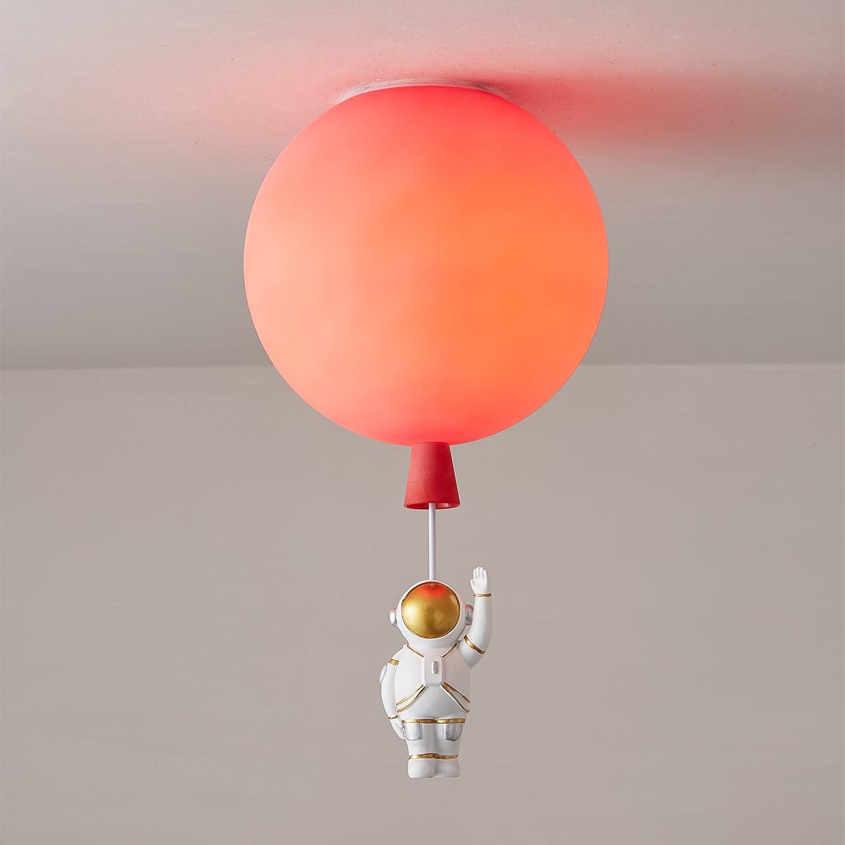 Solara Lampe Plafonnier Acrylique Ballon Astronaute