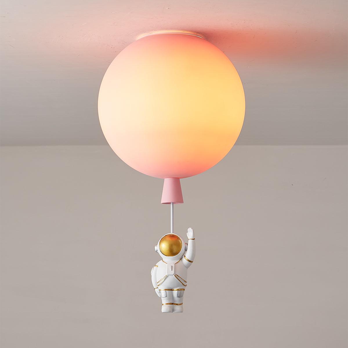 Solara Lampe Plafonnier Acrylique Ballon Astronaute