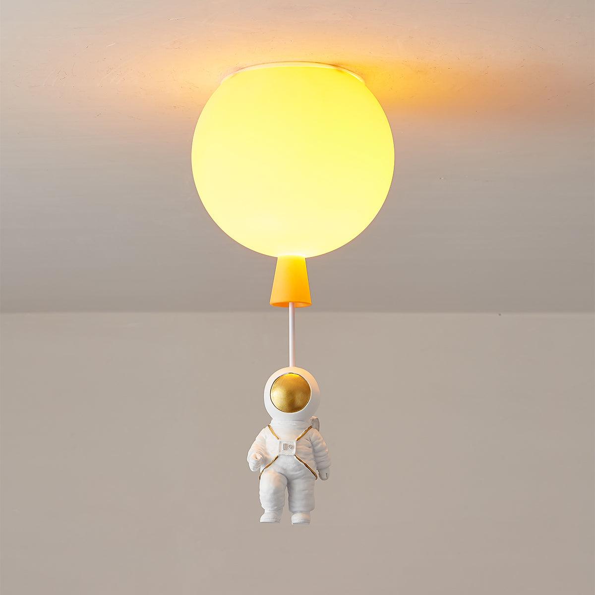 Solara Lampe Plafonnier Acrylique Ballon Astronaute