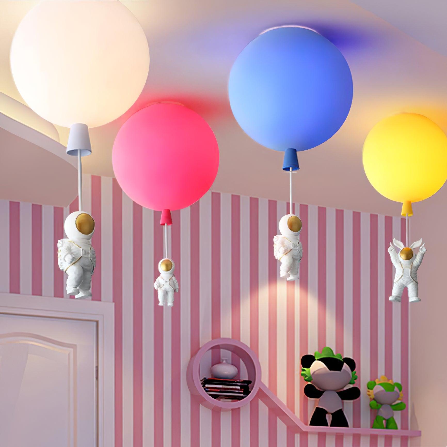 Solara Lampe Plafonnier Acrylique Ballon Astronaute