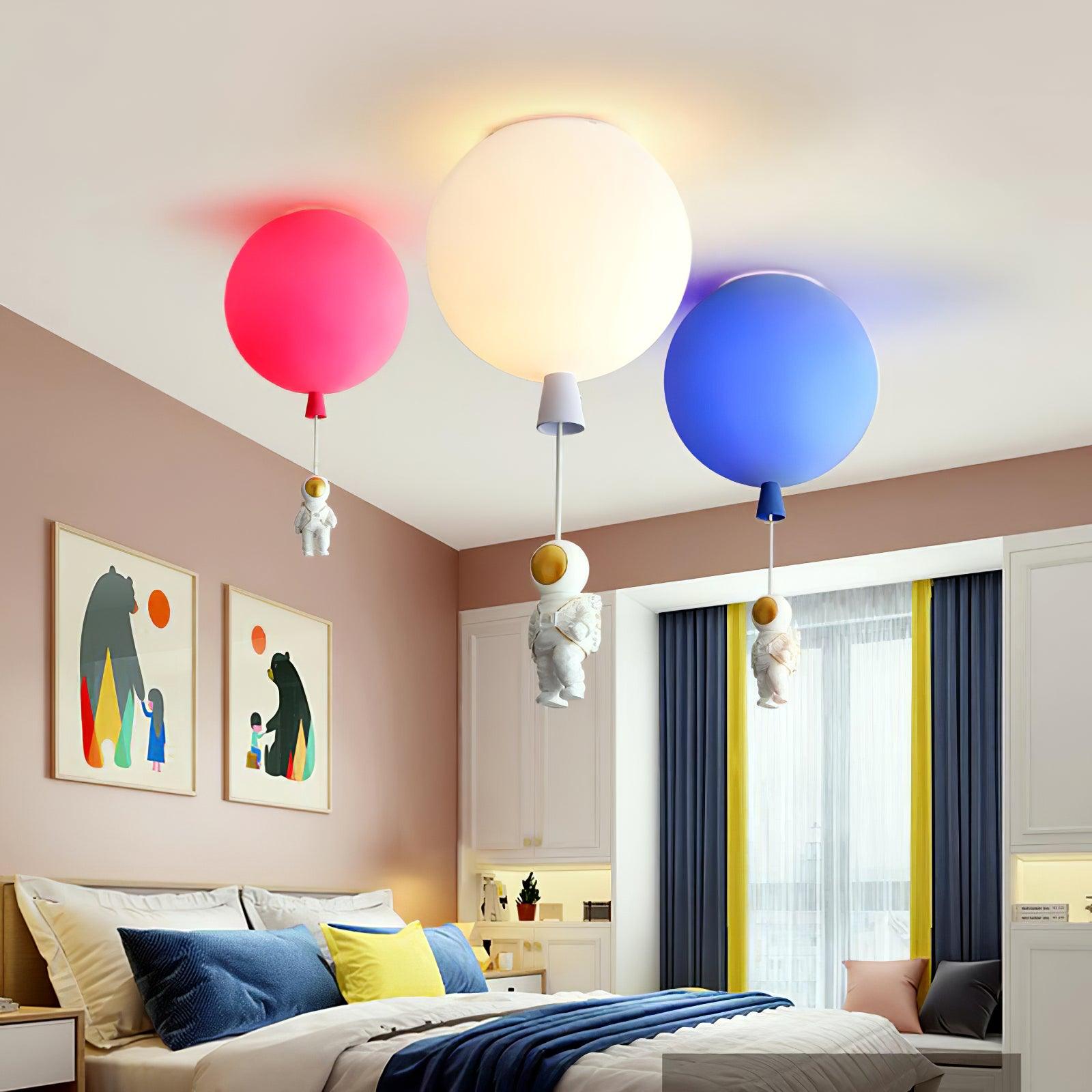 Solara Lampe Plafonnier Acrylique Ballon Astronaute