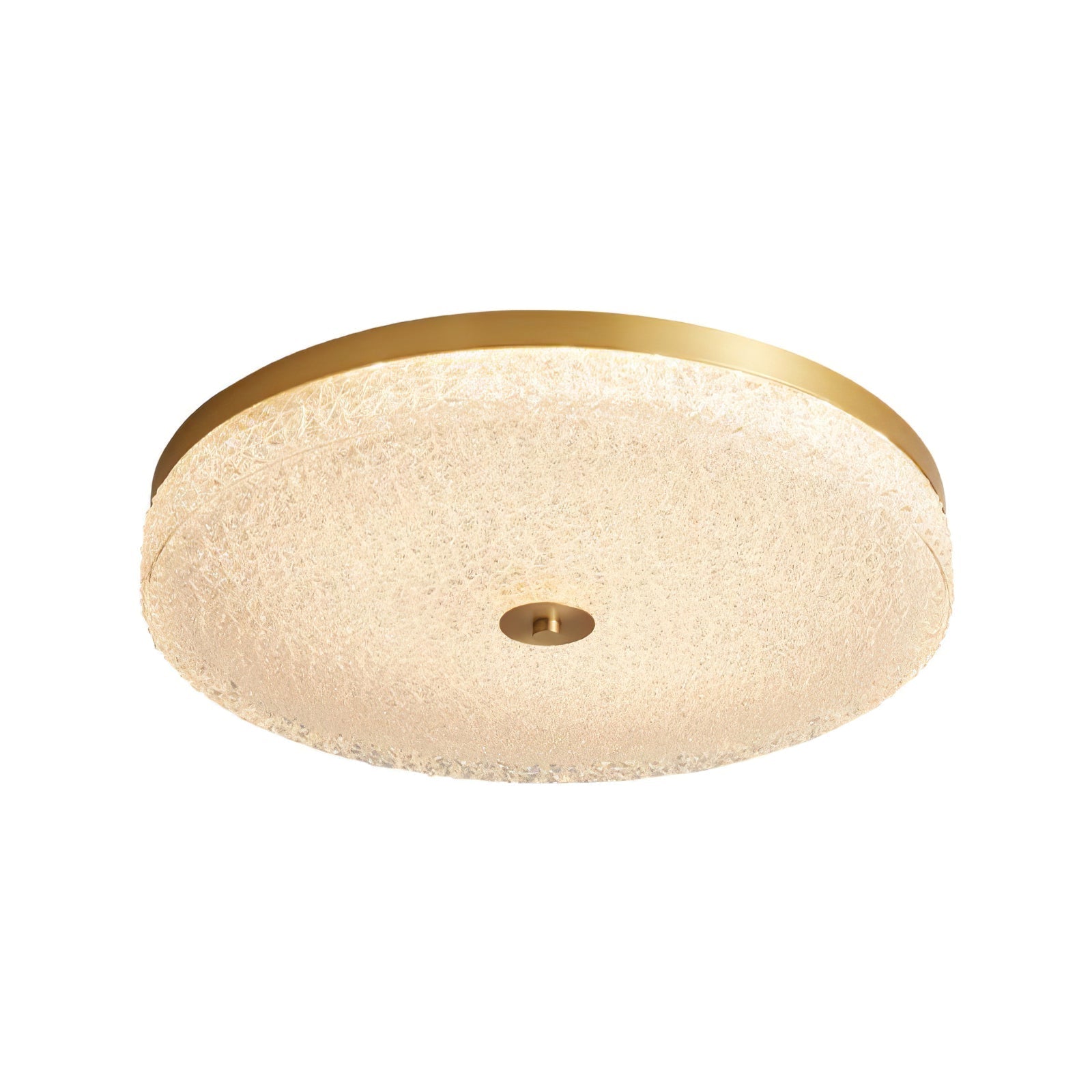 Solara Lumière de Plafond en Verre Givré Texturé Minimaliste