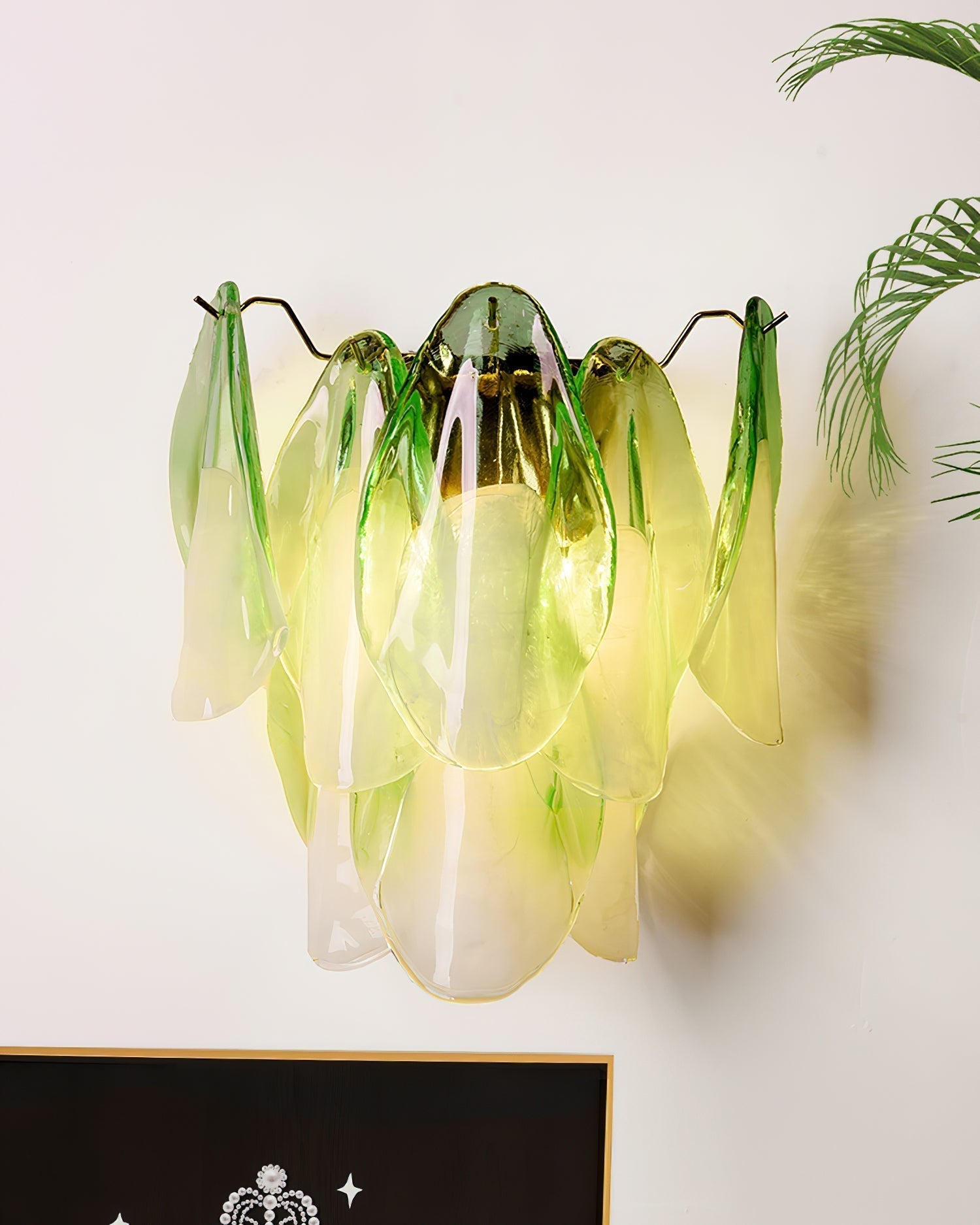 Opheli Applique Murale en Verre Petal