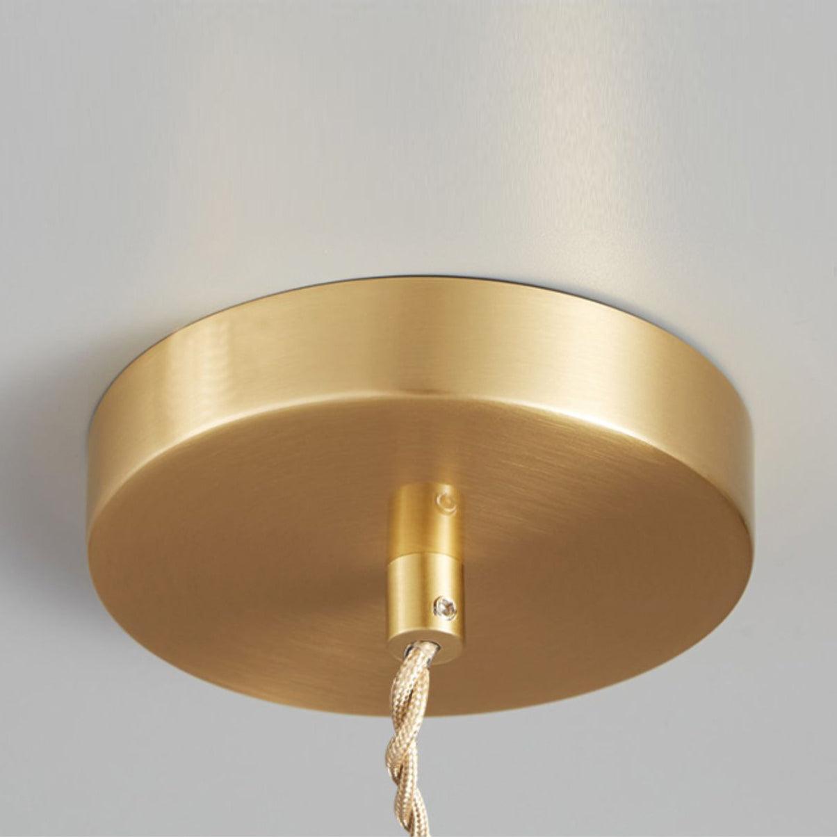 Nerithce Suspension Luxueuse en Laiton et Verre