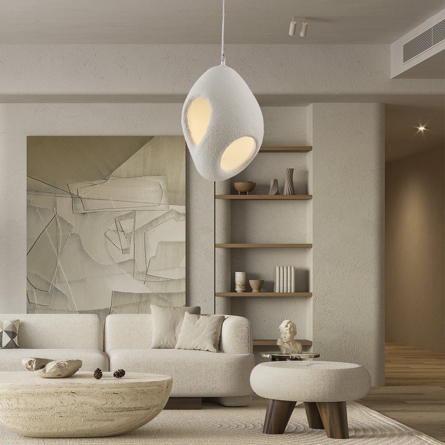 Zavelyra Texturé Résine Suspension Lumière