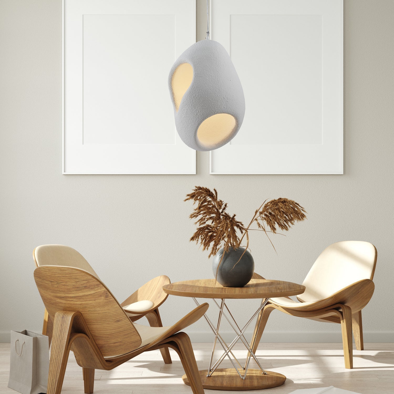Zavelyra Texturé Résine Suspension Lumière