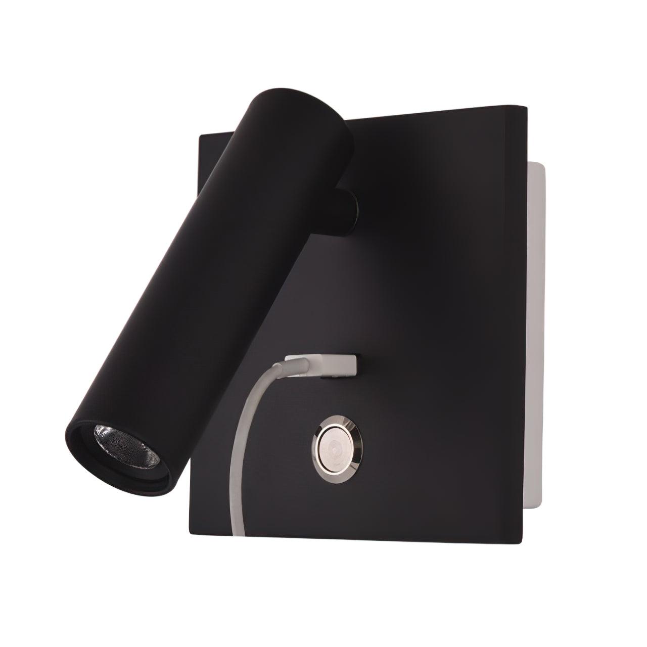 Aare Moderne Minimaliste Chevet Noir Luminaire Mural