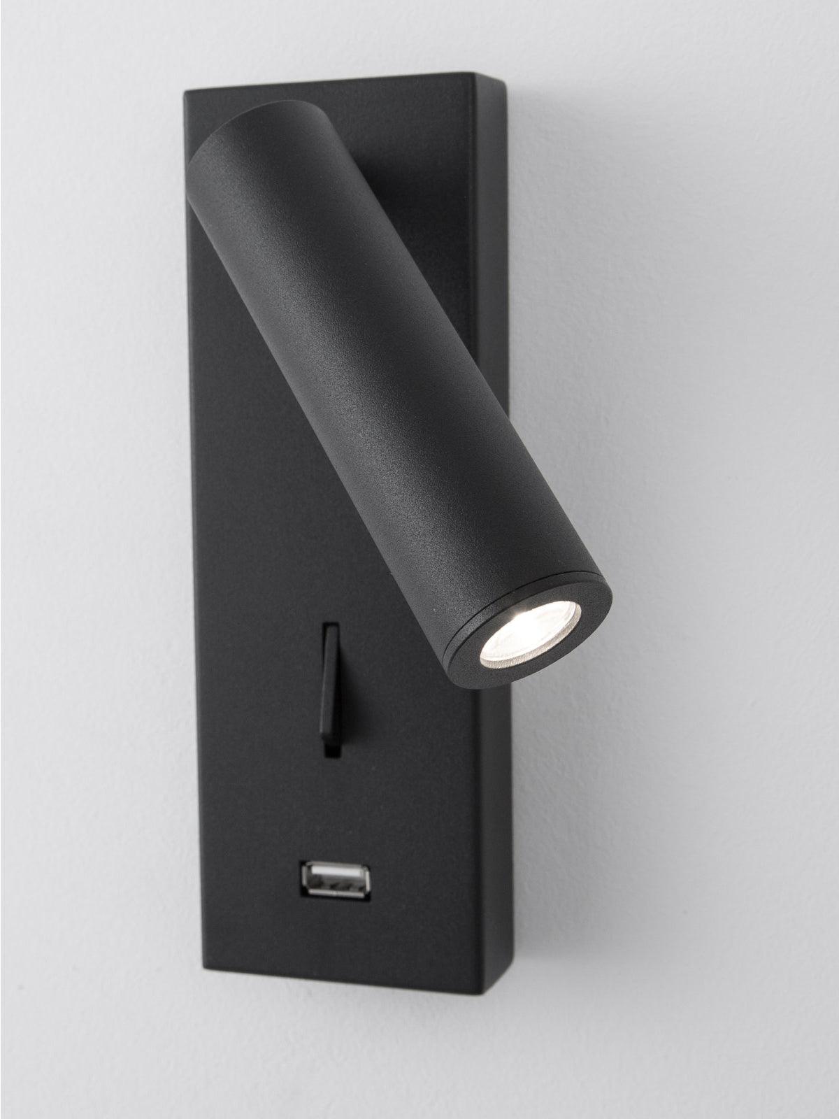 Aare Moderne Minimaliste Chevet Noir Luminaire Mural