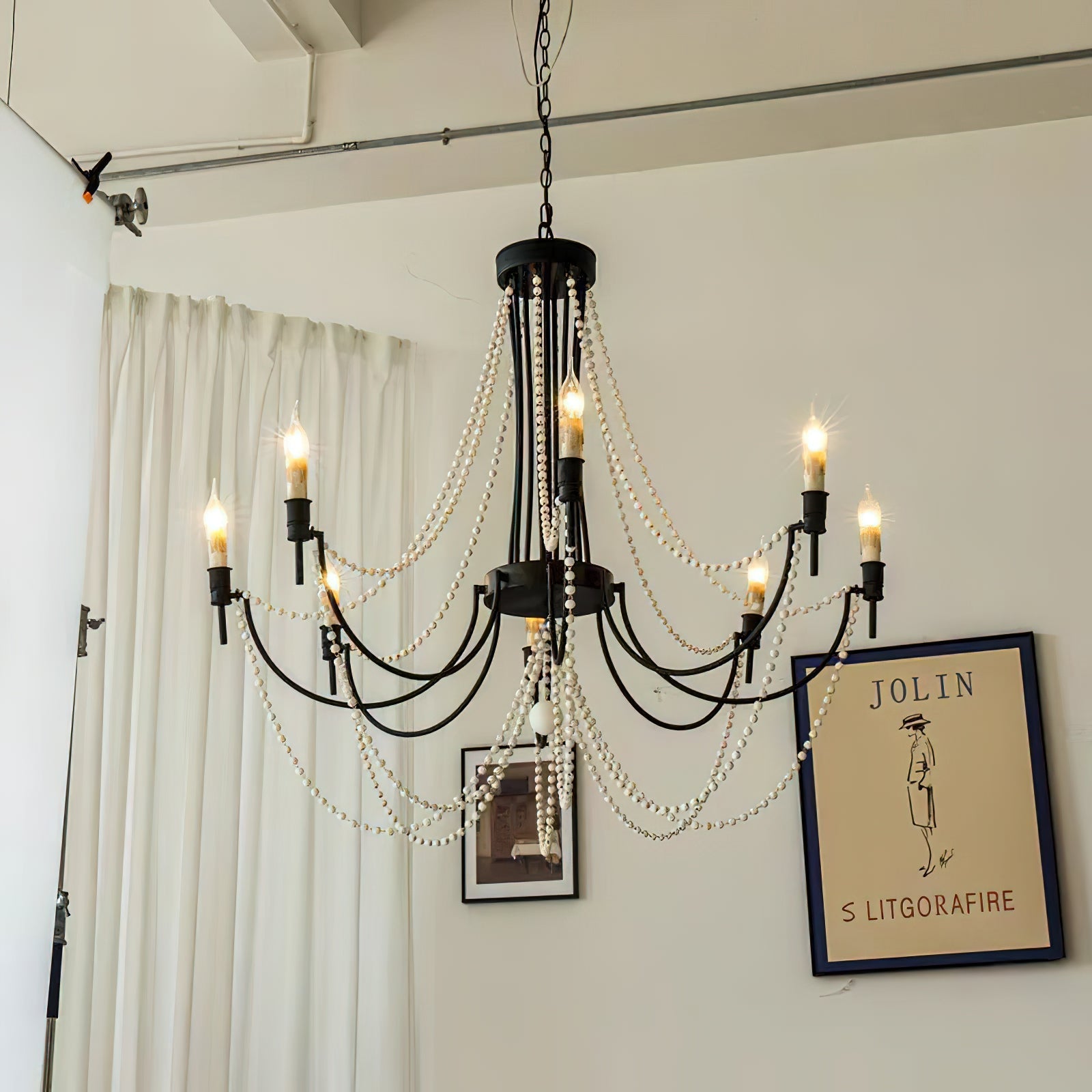 Nyraeyra Lustre Métal Percy Industriel Vintage