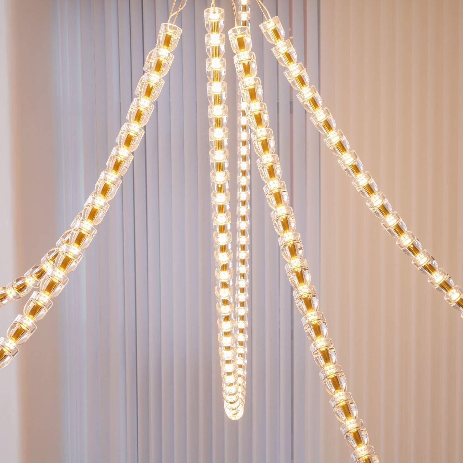 Lustra Lustre Cristal Doré LED 3-Lignes