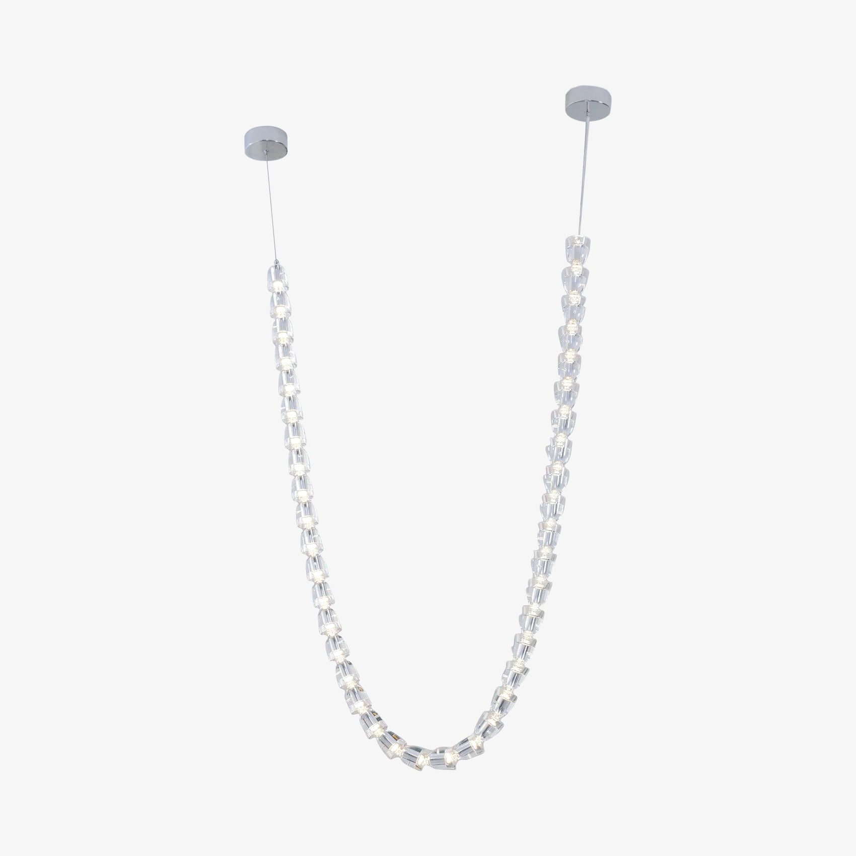 Lustra Lustre Cristal Doré LED 3-Lignes