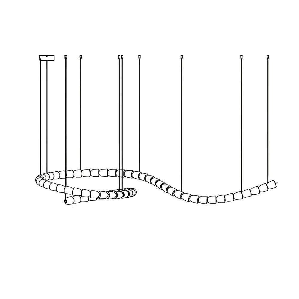 Luminara Lustre Cascade en Cristal
