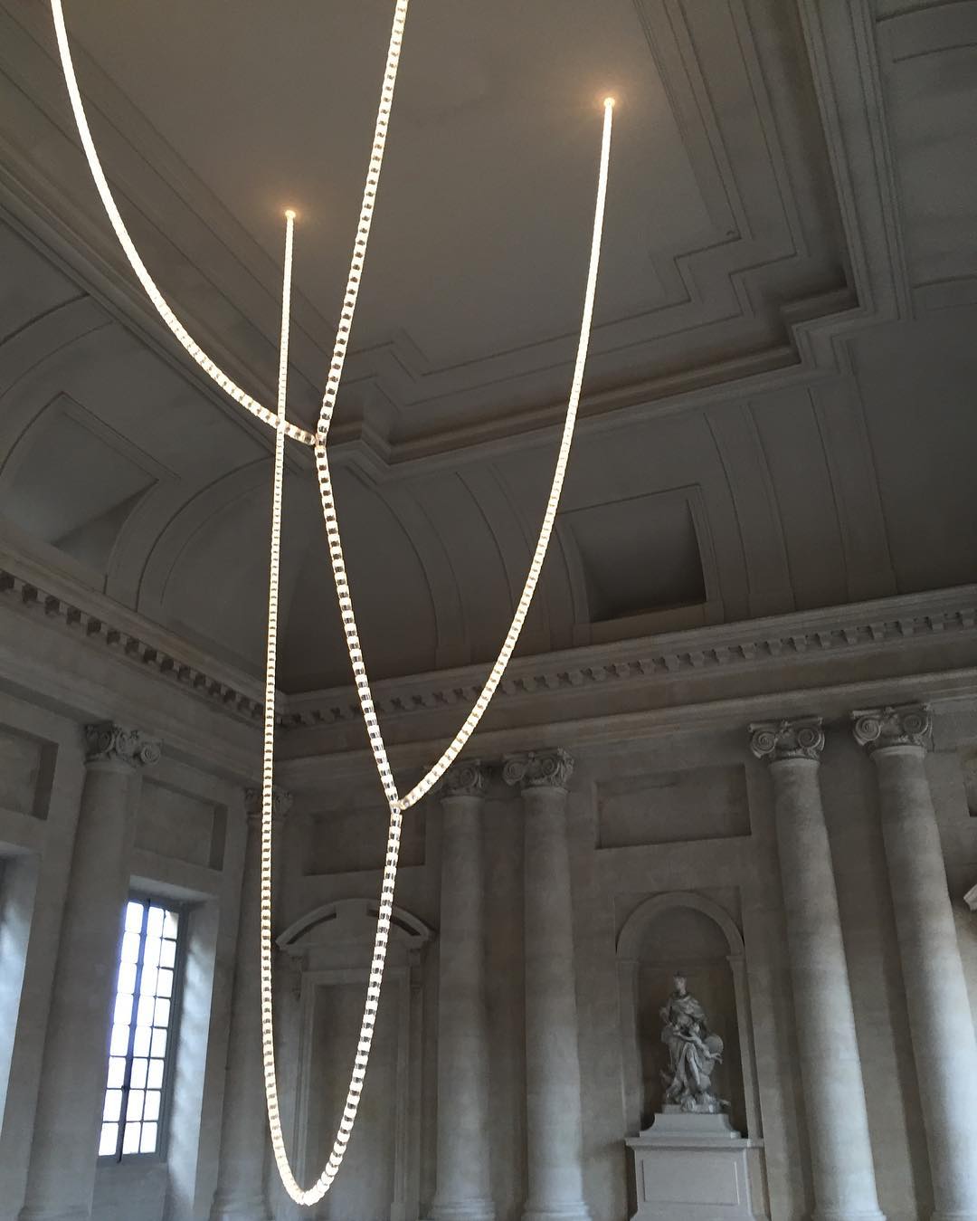 Lustra Lustre Cristal Doré LED 3-Lignes