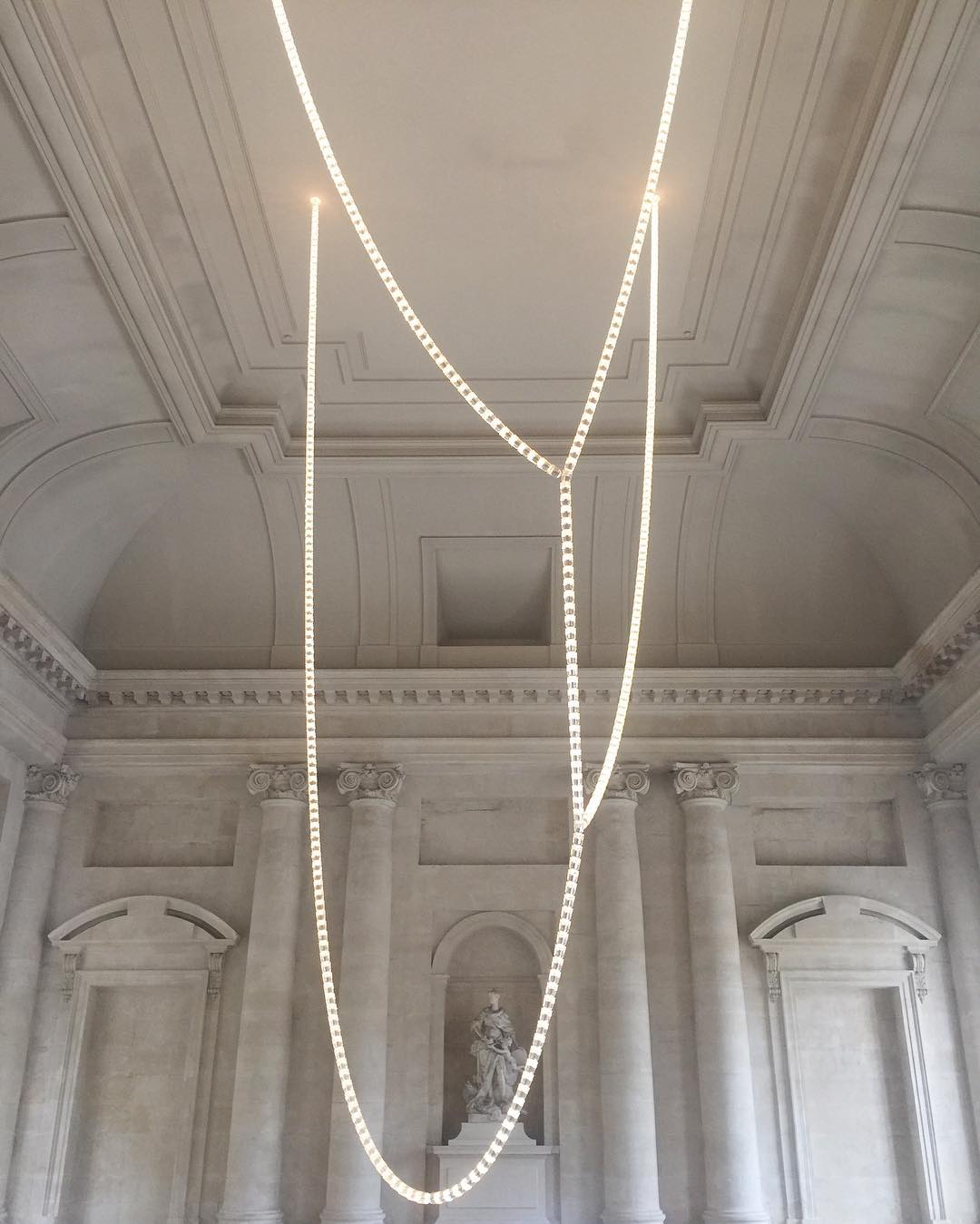Lustra Lustre Cristal Doré LED 3-Lignes