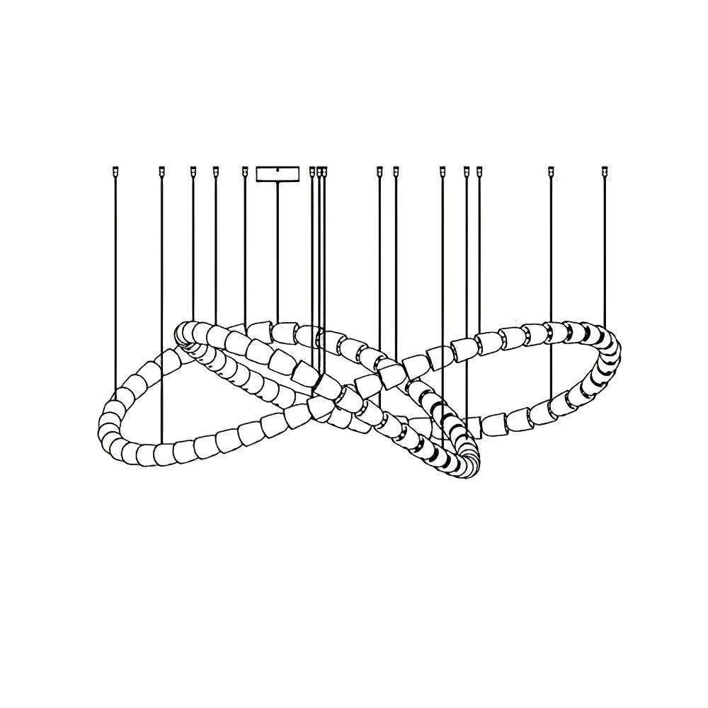 Nysilisra Luxe Crystal Suspension Lumière