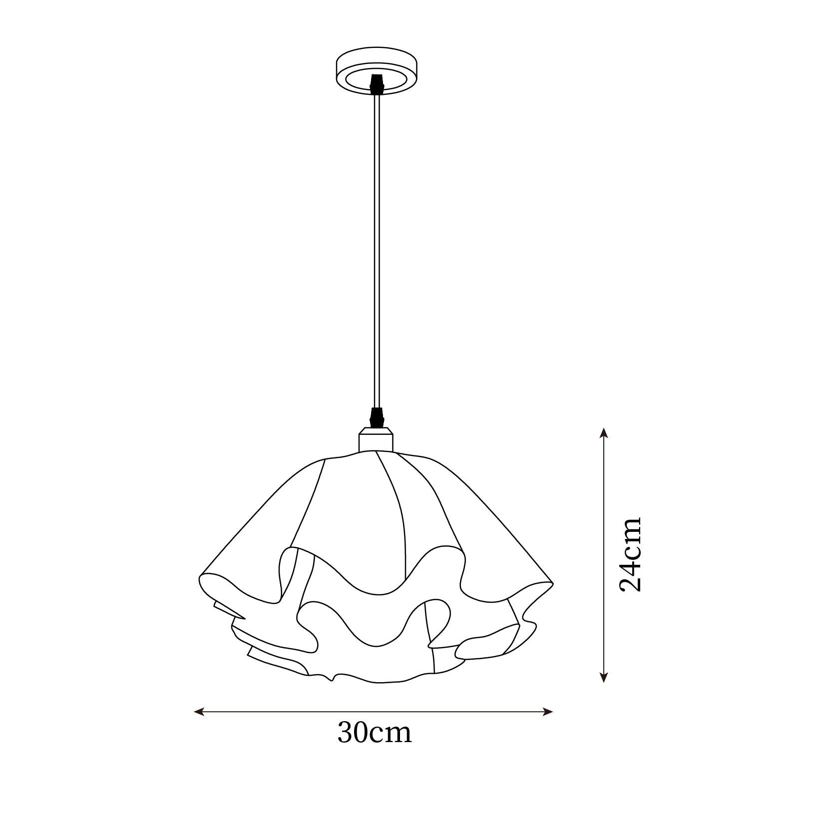Lunisse Suspension moderne à pétales