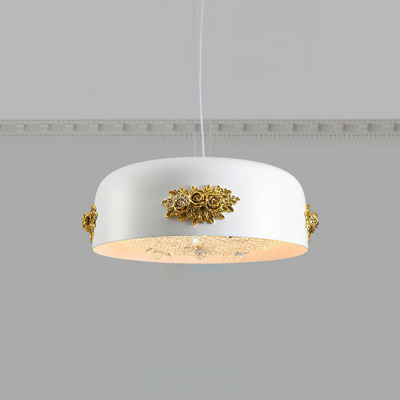 Gaina Suspension Florale Tambour