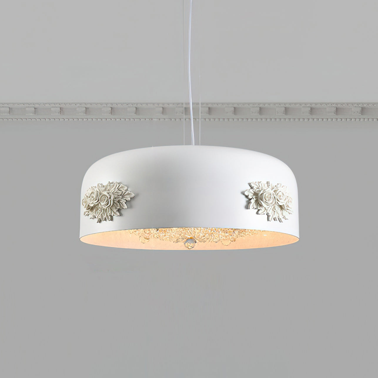 Gaina Suspension Florale Tambour