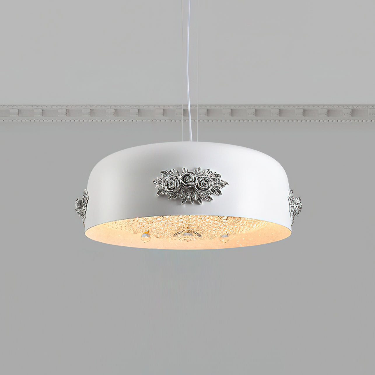 Gaina Suspension Florale Tambour