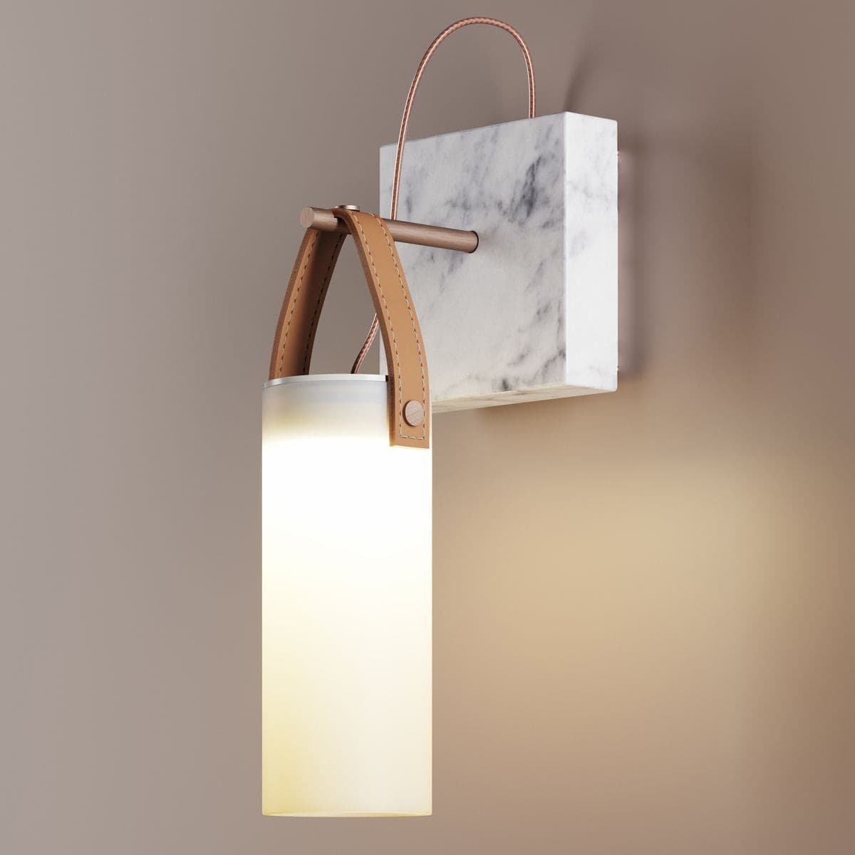 Zerinen Applique Murale Marbre Verre Minimaliste Moderne