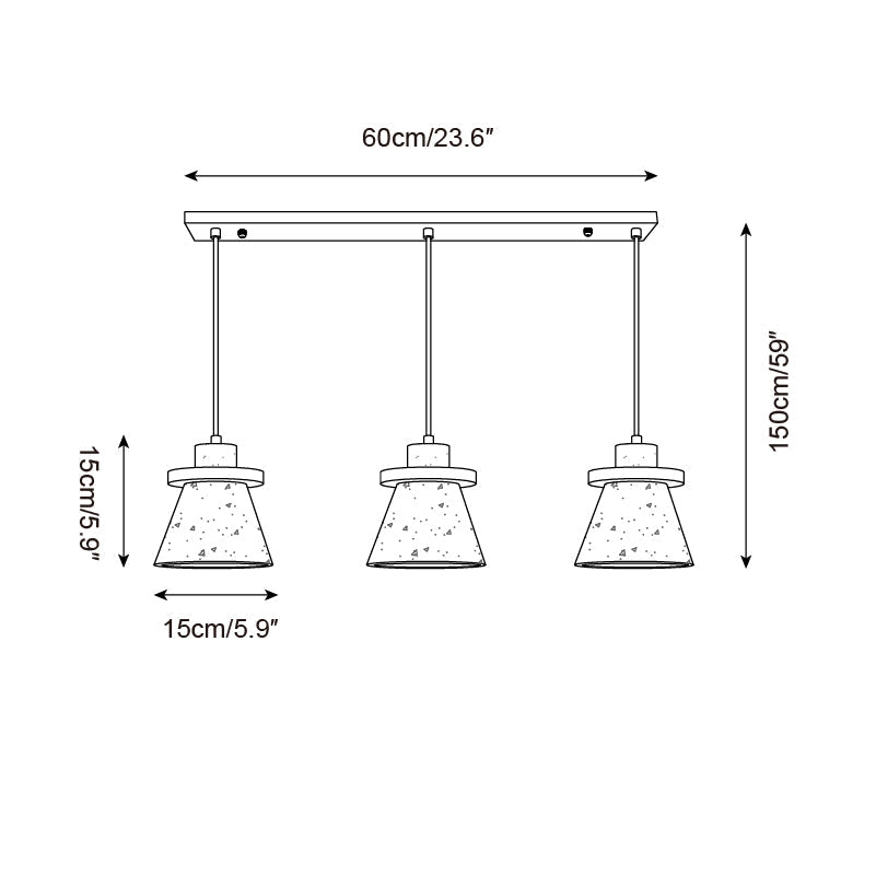 Jovia Suspension en Travertin