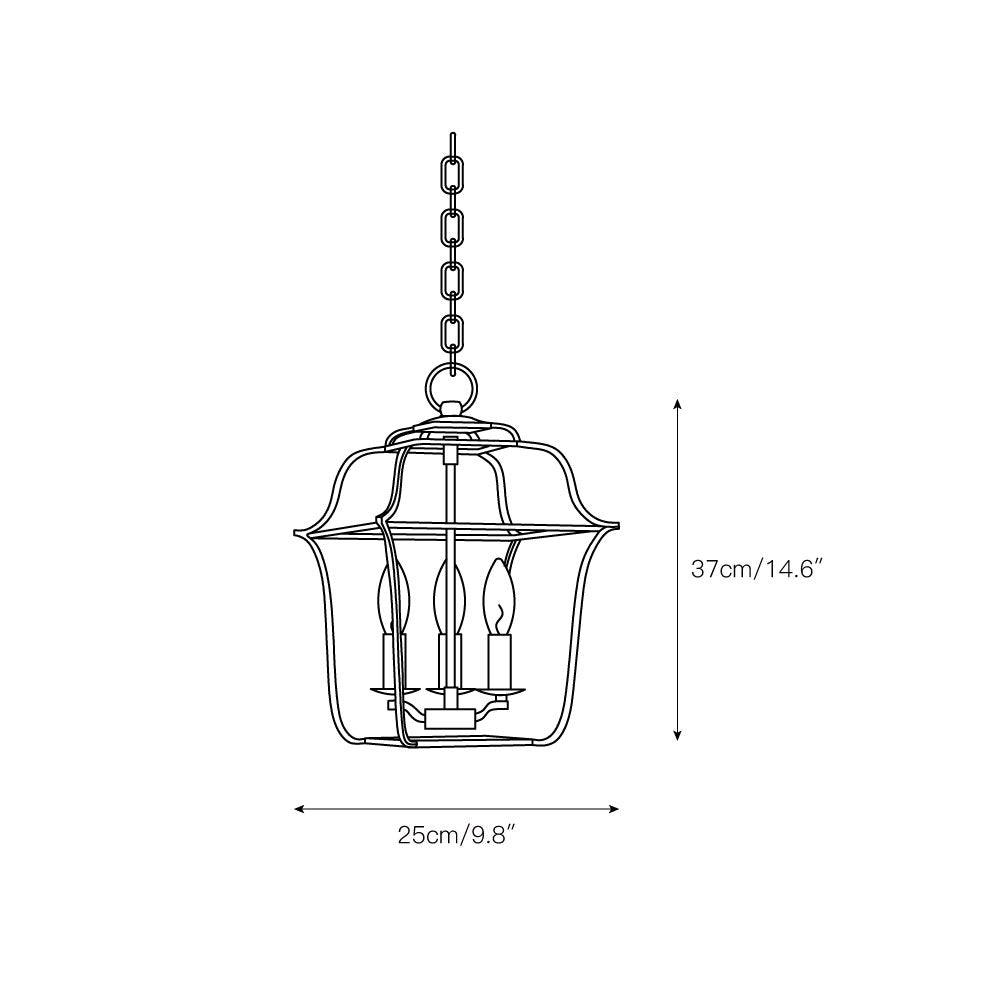 Zavenen Suspension Métal Royal Industriel Vintage