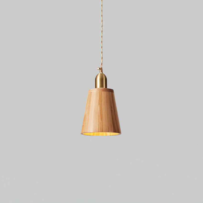 Emberin Suspension en bois de formes assorties en bois massif et laiton