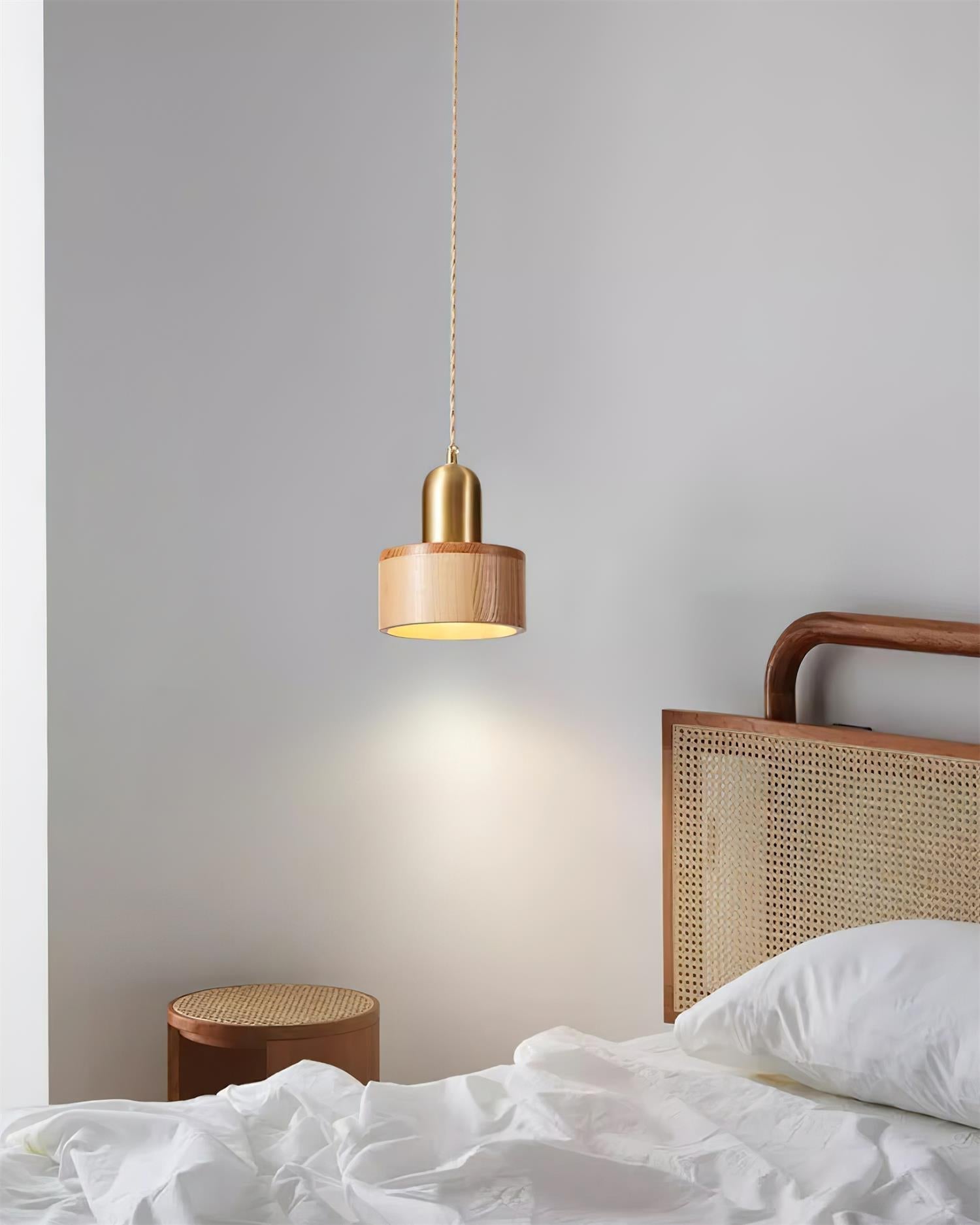 Emberin Suspension en bois de formes assorties en bois massif et laiton