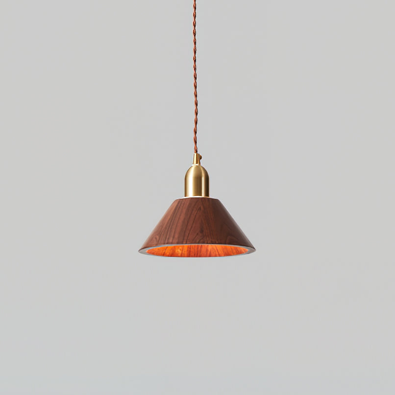 Emberin Suspension en bois de formes assorties en bois massif et laiton