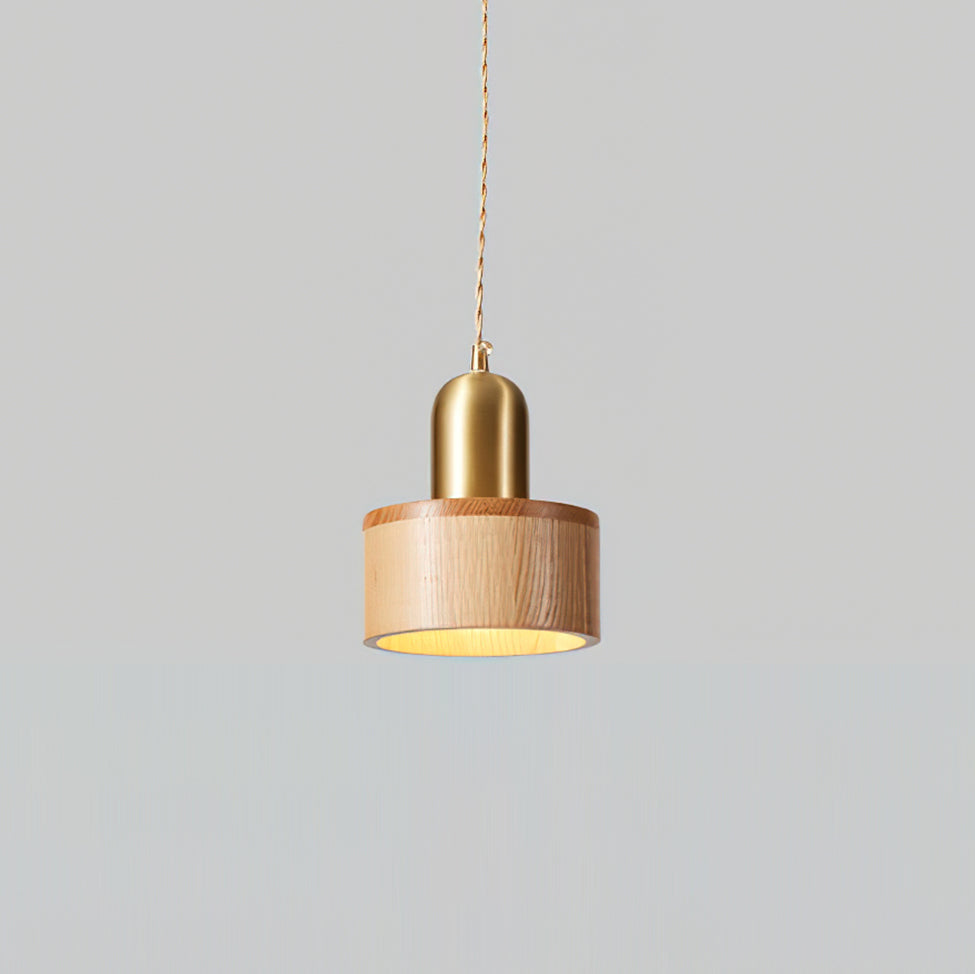 Emberin Suspension en bois de formes assorties en bois massif et laiton