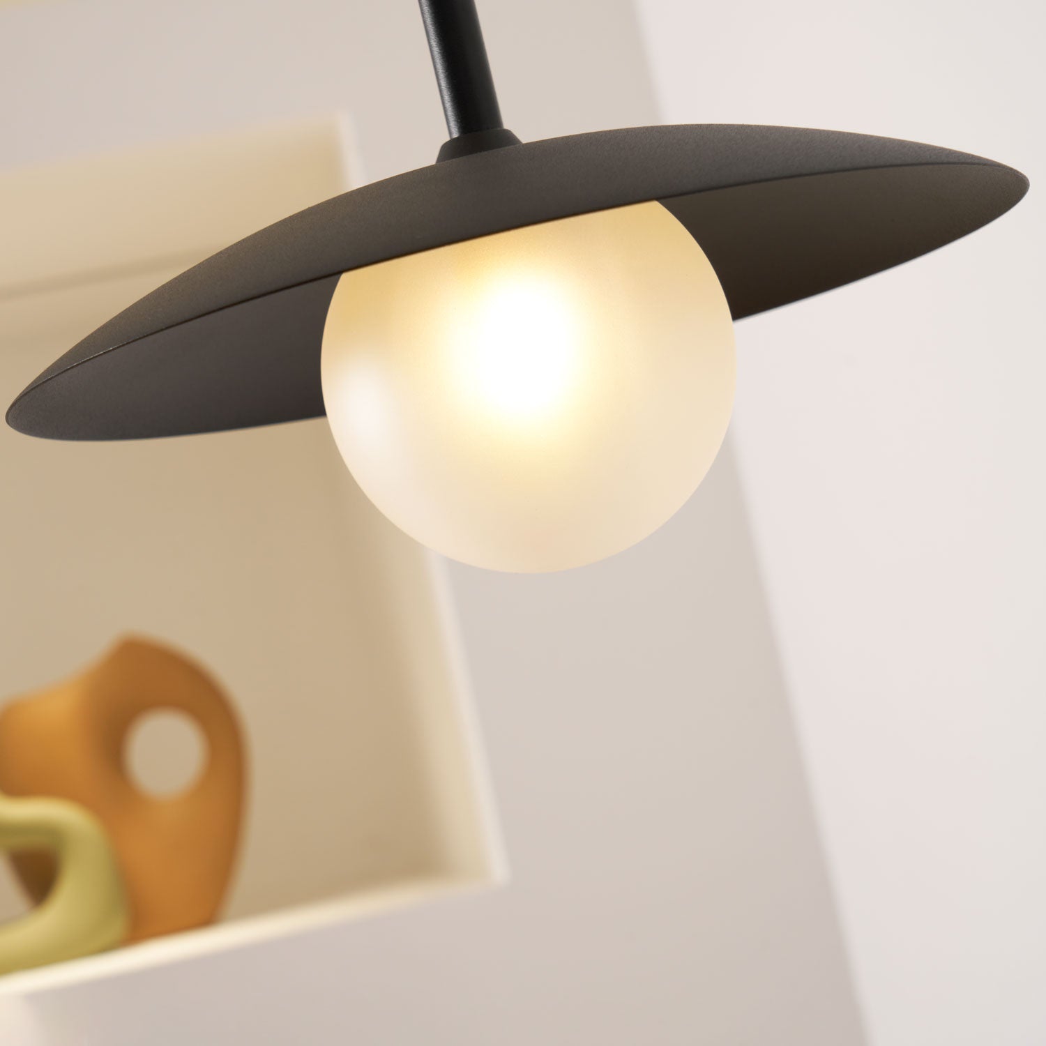 Edan Swing Arm Plug-in Glass Wall Lamp