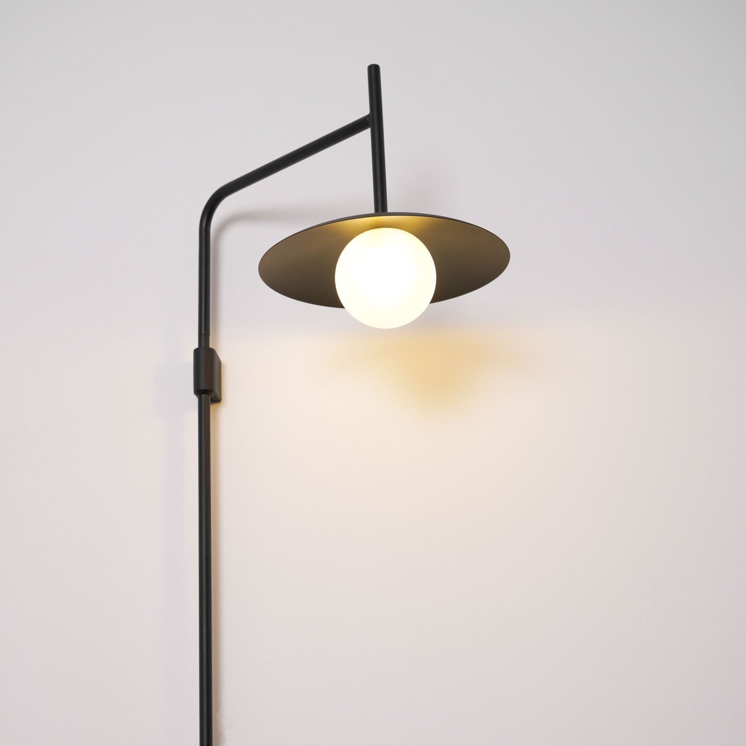 Edan Swing Arm Plug-in Glass Wall Lamp
