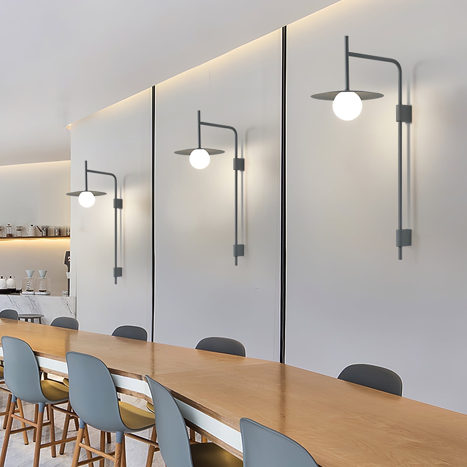 Edan Swing Arm Plug-in Glass Wall Lamp