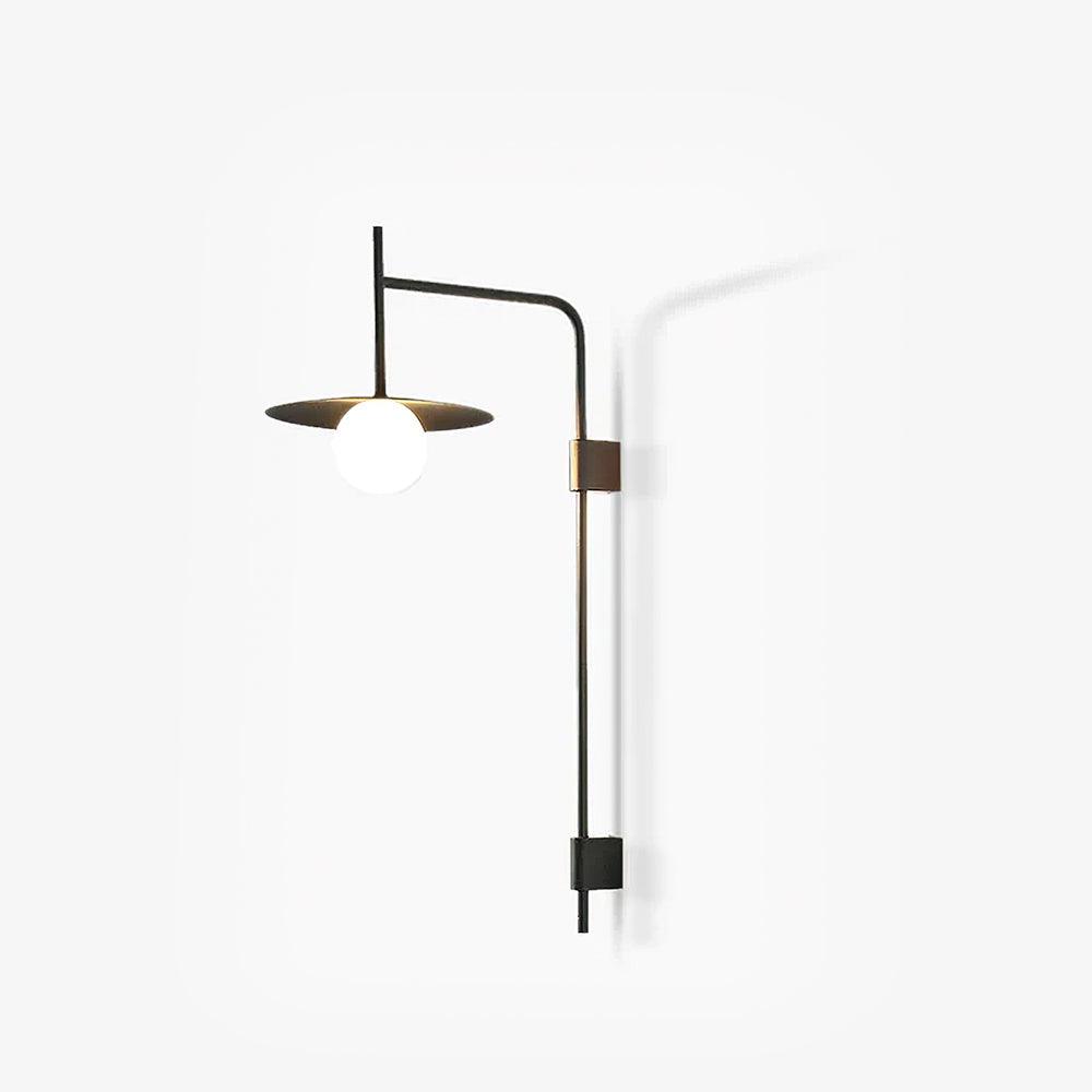 Edan Swing Arm Plug-in Glass Wall Lamp