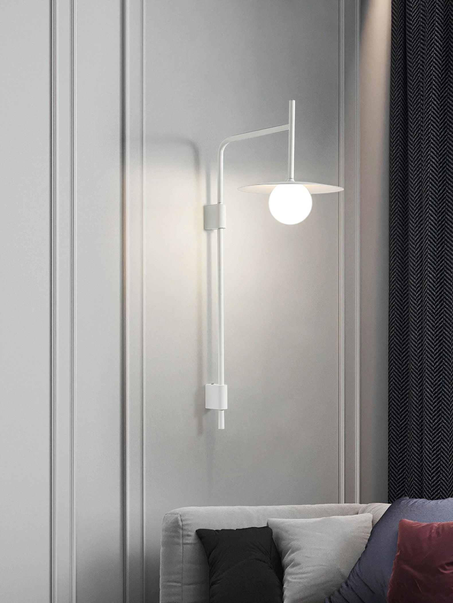 Edan Swing Arm Plug-in Glass Wall Lamp