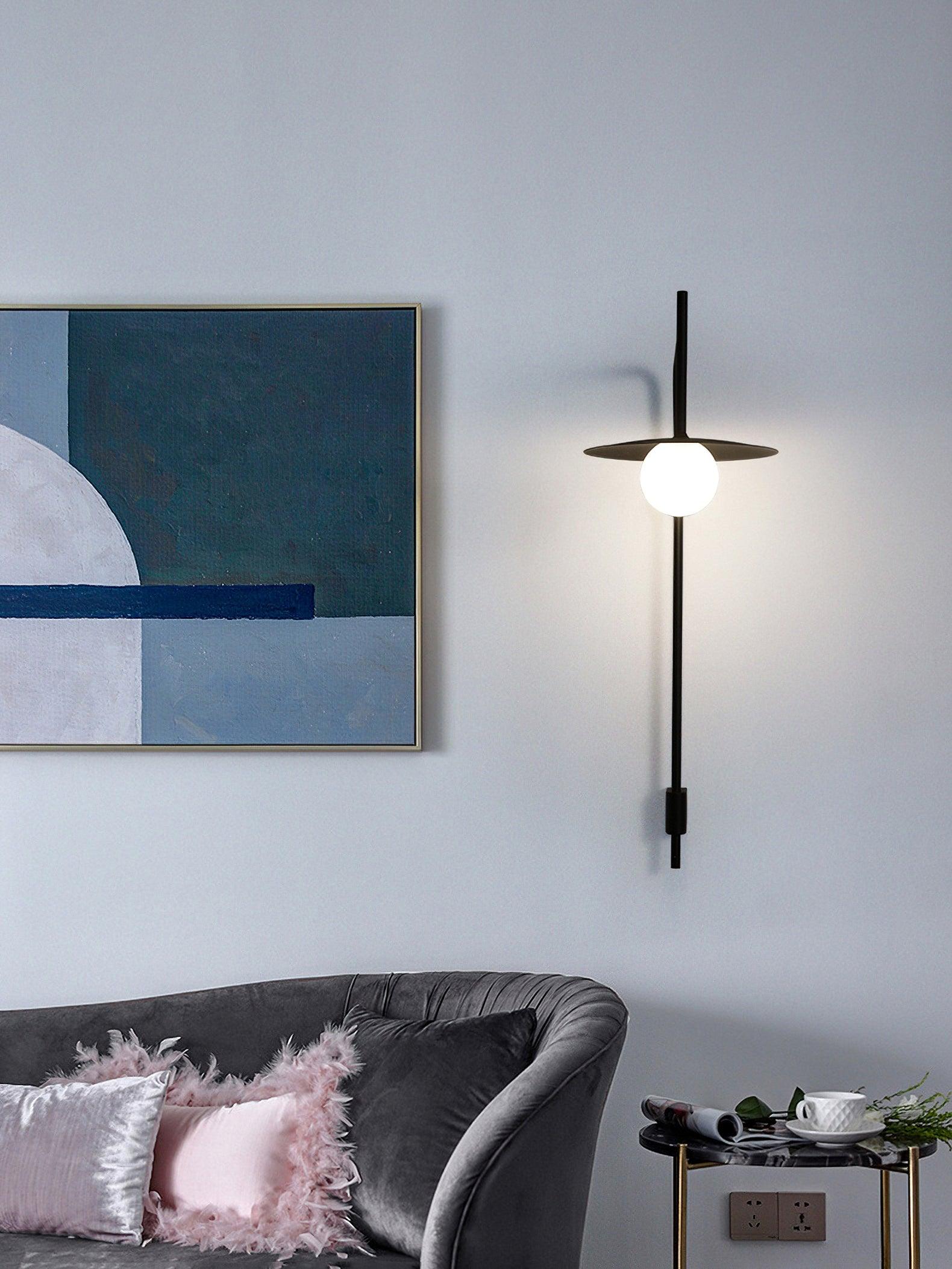 Edan Swing Arm Plug-in Glass Wall Lamp