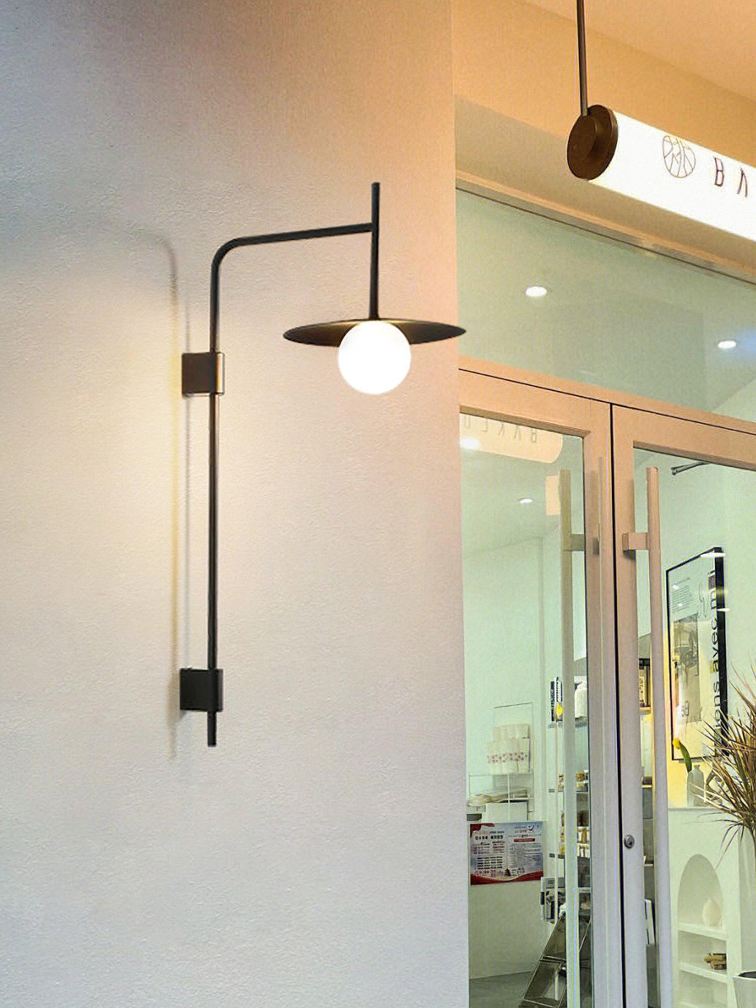 Edan Swing Arm Plug-in Glass Wall Lamp