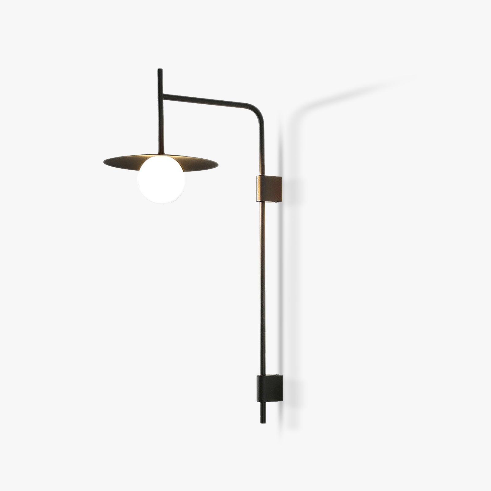 Edan Swing Arm Plug-in Glass Wall Lamp