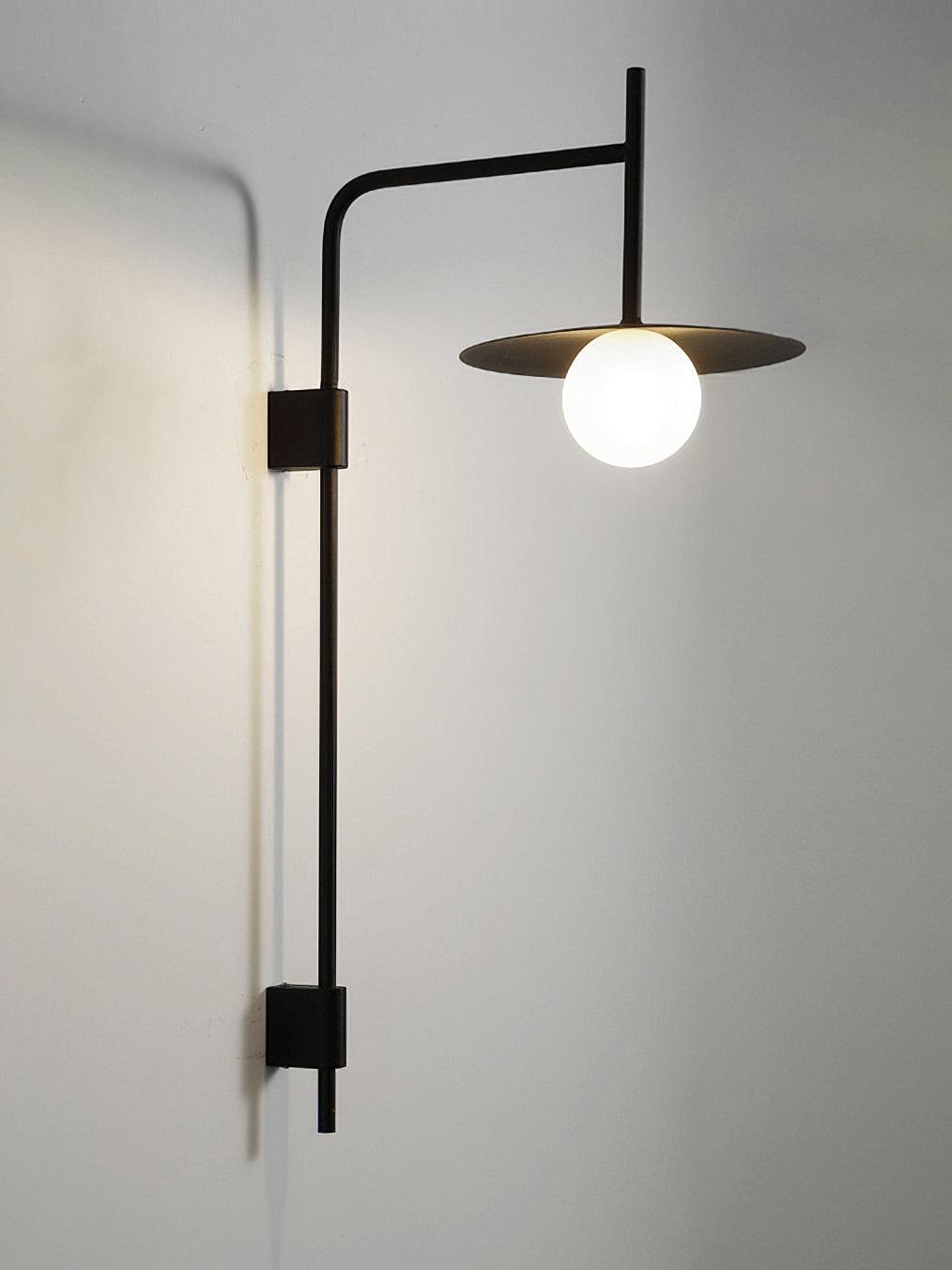 Edan Swing Arm Plug-in Glass Wall Lamp