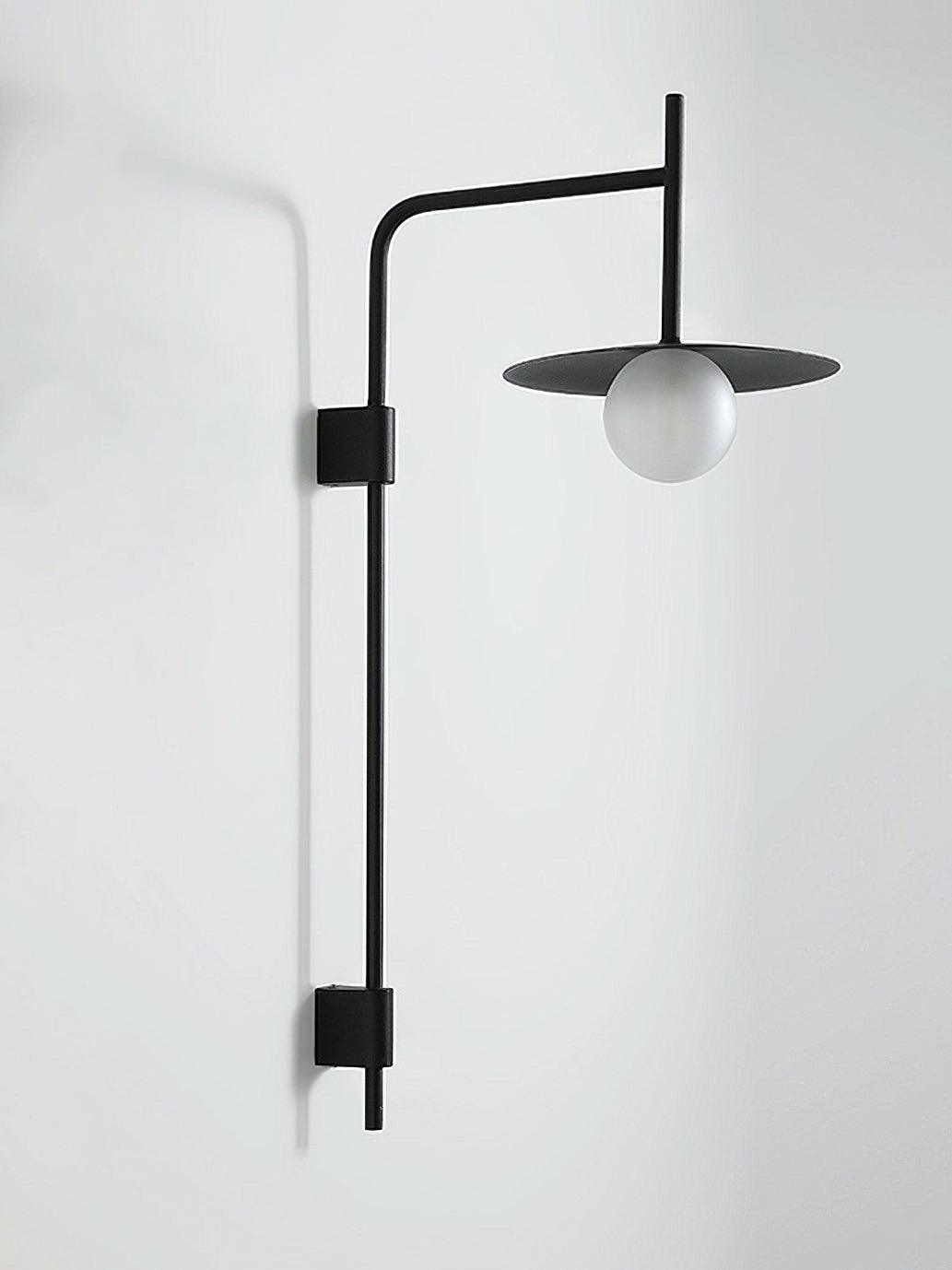 Edan Swing Arm Plug-in Glass Wall Lamp