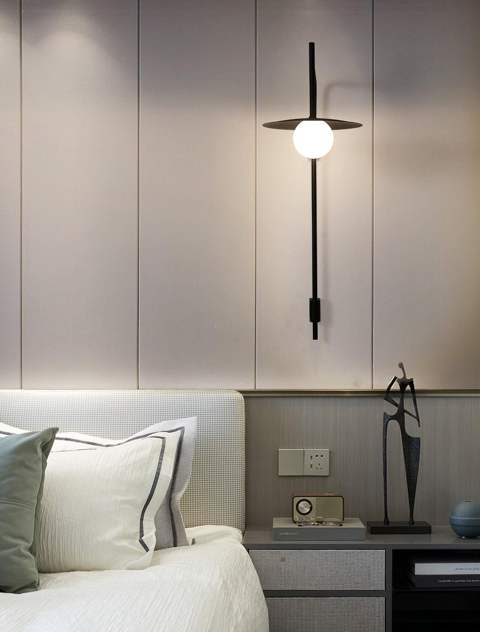 Edan Swing Arm Plug-in Glass Wall Lamp