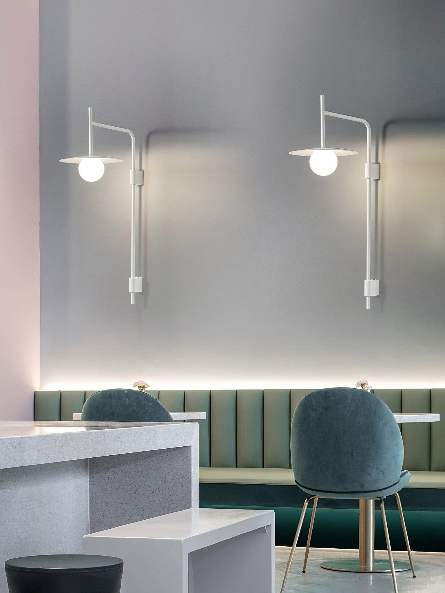 Edan Swing Arm Plug-in Glass Wall Lamp
