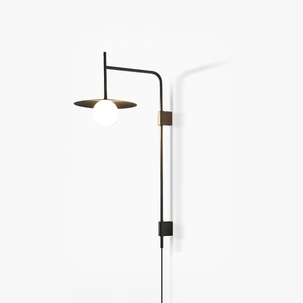 Edan Swing Arm Plug-in Glass Wall Lamp