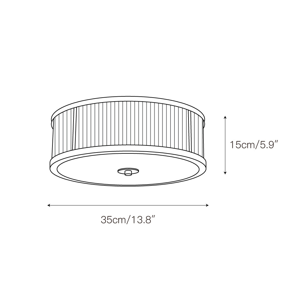 Avvynila Lampe de Plafond Laiton Verre Minimaliste Moderne