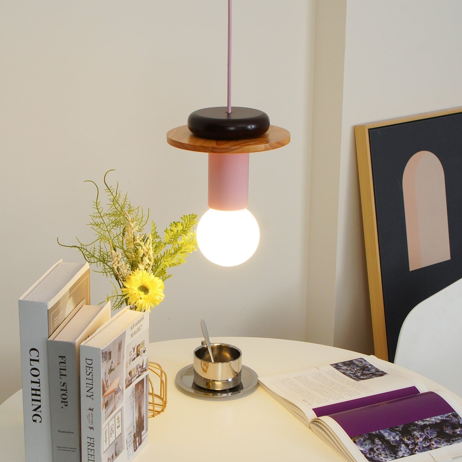 Elena Suspension Moderne en Bois